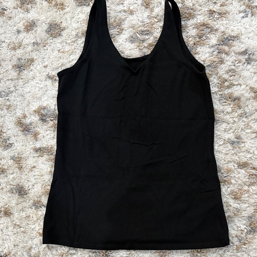 J. Jill Sleek Black Tank Top